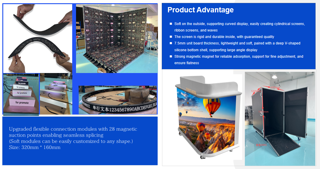 Flexible Curved, L Shape 90 Degree 3D Immersive LED Display