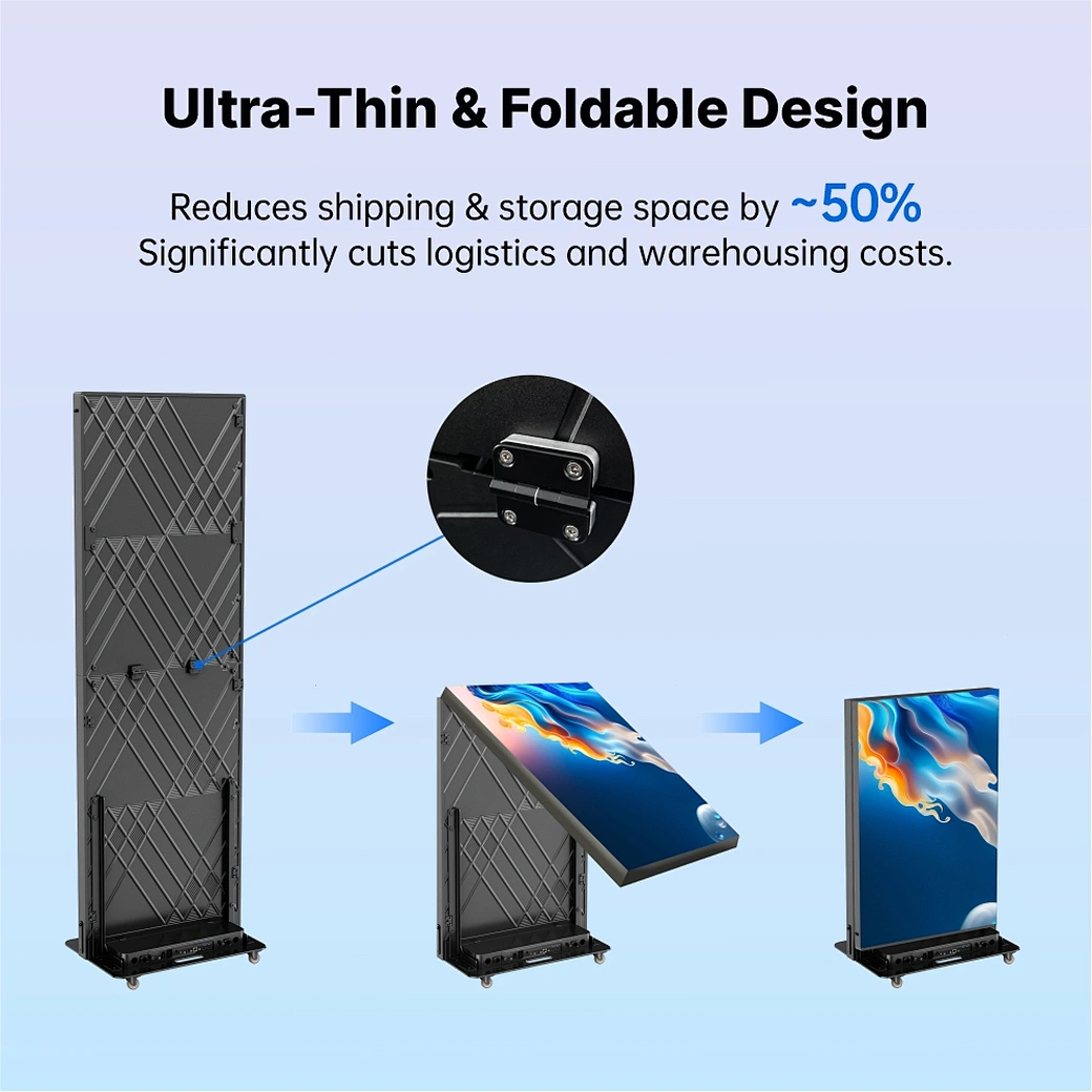 Folding LED Poster Display