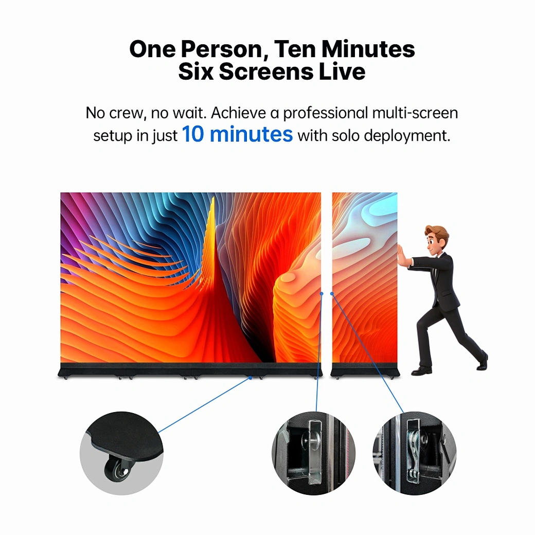 Folding LED Poster Display