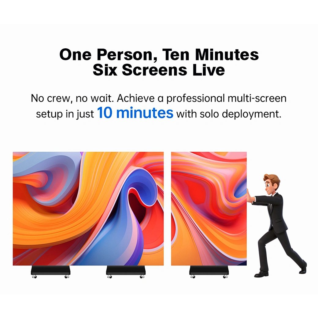 GOB Double Sided P1.25-P2.5 Portable Indoor LED Poster –1280x1920mm