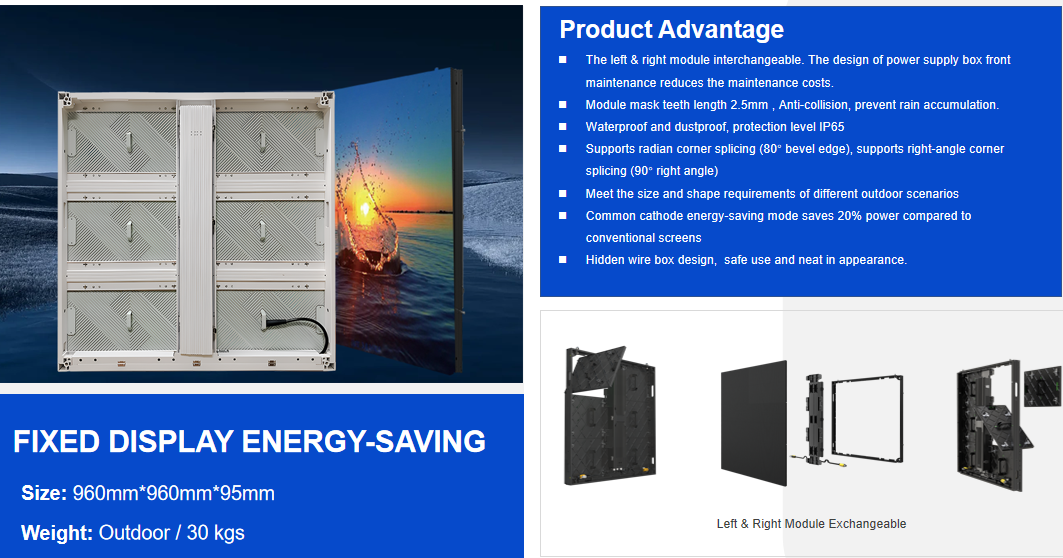 Outdoor Energy Saving LED Advertising Display